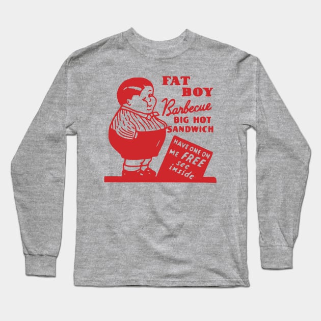 Vintage Restaurant - Fat Boy BBQ San Francisco Long Sleeve T-Shirt by Yesteeyear